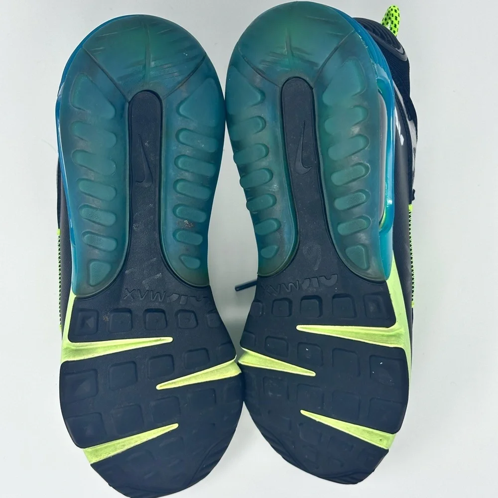 Nike Air Neon Green and Black Sneakers size 8